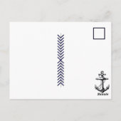 Ship in a Bottle in the Ocean | Saying Hi Briefkaart (Achterkant)