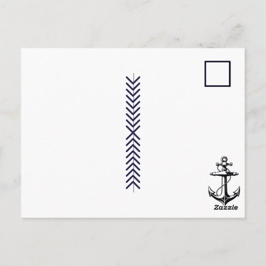 Ship in a Bottle in the Ocean | Saying Hi Briefkaart (Achterkant)