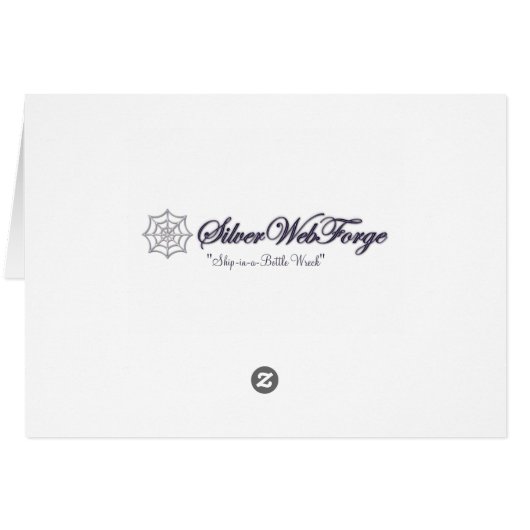 Ship-in-a-Bottle Wreck Kaart (Achterkant Horizontaal)