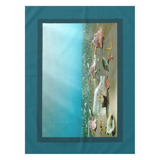 Ship-in-a-Bottle Wreck Tablecloth Tafelkleed (Voorkant)