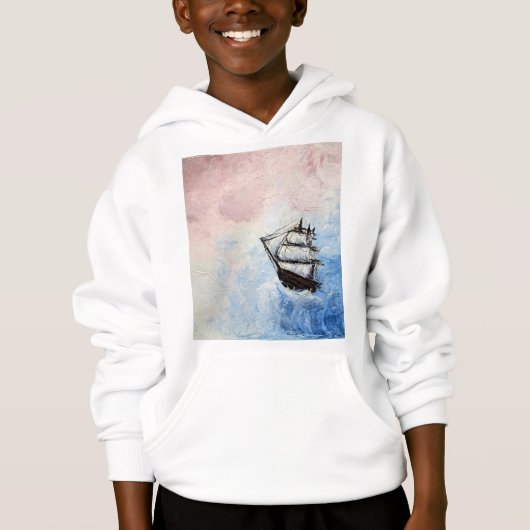 Ship in the Clouds Mystery Borders Zee Ocean Waves (Voorkant)