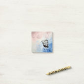 Ship in the Clouds Mystery Borders Zee Ocean Waves Post-it® Notes (Op bureau)