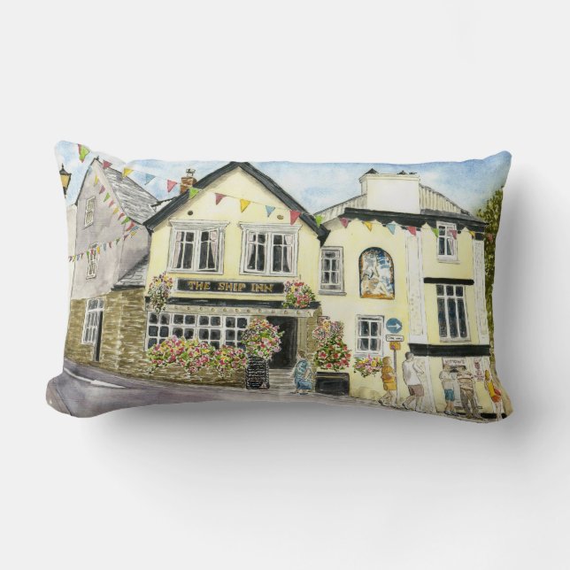 "Ship Inn (Fowey)" Pillow Kussen (Voorkant)