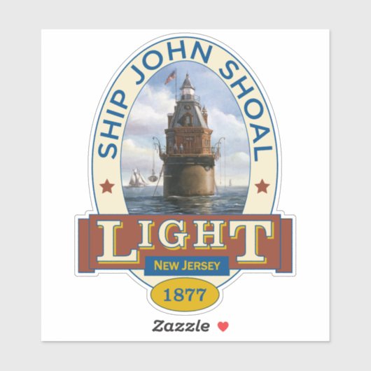 Ship John Lighthouse Sticker (Vel)