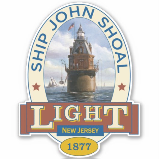 Ship John Lighthouse Sticker (Voorkant)
