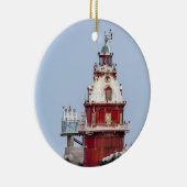Ship John Shoal Lighthouse Keramisch Ornament (Rechts)