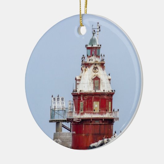 Ship John Shoal Lighthouse Keramisch Ornament (Links)