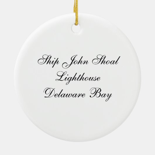 Ship John Shoal Lighthouse Keramisch Ornament (Achterkant)