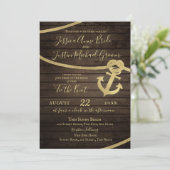 Ship Lap Anchor en Touw Nautisch Stropdas De Knoop Kaart (Staand voorkant)