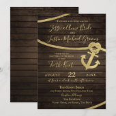 Ship Lap Anchor en Touw Nautisch Stropdas De Knoop Kaart (Voorkant / Achterkant)