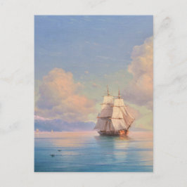 Ship off the coast - Ivan Aivazovsky Briefkaart