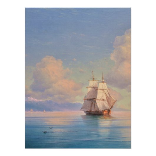 Ship off the coast - Ivan Aivazovsky Perfect Poster (Voorkant)