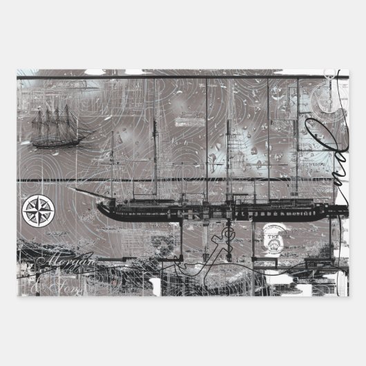 Ship Register Inpakpapier Vel (Voorkant)