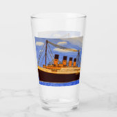 Ship Titanic  Glas (Achterkant)