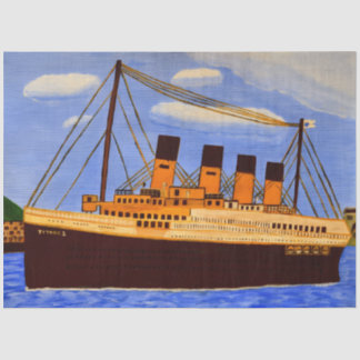 Ship Titanic Tissue paper  Tissuepapier