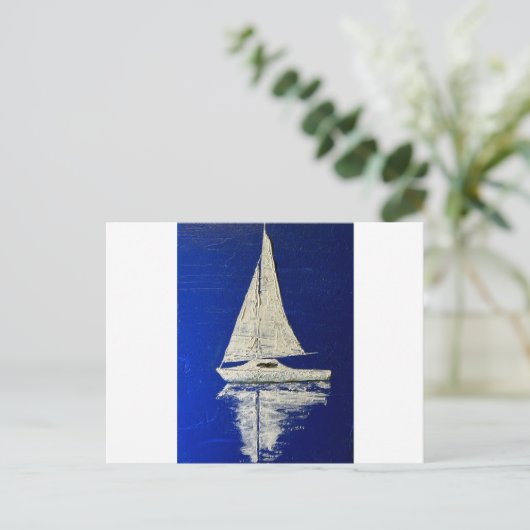 Shipmate senior zeilboot. briefkaart (Staand voorkant)