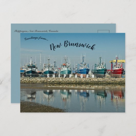 Shippagan New Brunswick Canada Briefkaart (Voorkant / Achterkant)