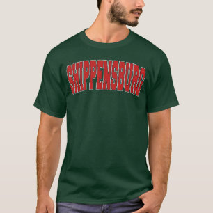 SHIPPENSBURG PA PENNSYLVANIË Varsity Stijl USA Vin T-shirt
