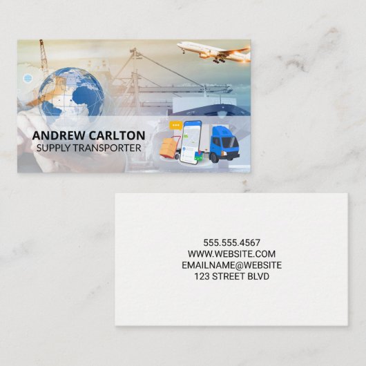 Shipping Air Boat Trucking Freight  Visitekaartje (Voorkant / Achterkant)