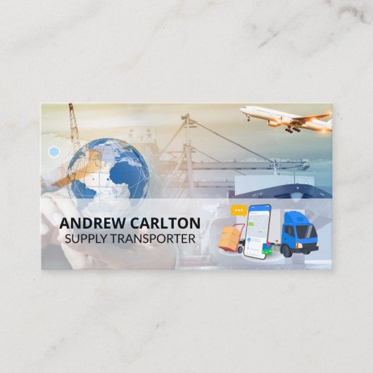 Shipping Air Boat Trucking Freight  Visitekaartje (Voorkant)