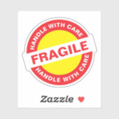 Shipping Packaging (Handle with Care) Fragile Sticker (Vel)