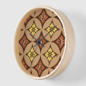 Shippo met Flower Motif, Brown and Golden Yellow (Hoek)