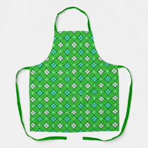 Shippo met Flower Motif, Shades of Jade Green Schort