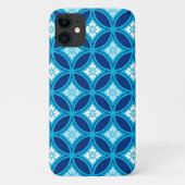 Shippo met ventilatormotif, diep indigoblauw Case-Mate iPhone case (Achterkant)