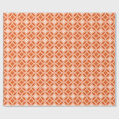 Shippo met ventilatormotif, Mandarijns Oranje Cadeaupapier (Vlak)