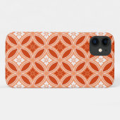 Shippo met ventilatormotif, Mandarijns Oranje Case-Mate iPhone Case (Achterkant (horizontaal))