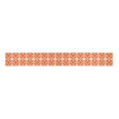Shippo met ventilatormotif, Mandarijns Oranje Grosgrain Lint (Voorkant)
