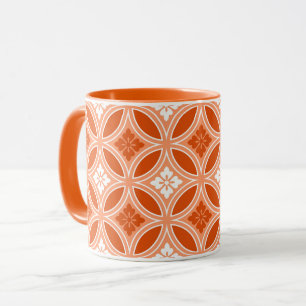 Shippo met ventilatormotif, Mandarijns Oranje Mok