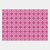 Shippo met ventilatormotif, zwart, wijn, Turquoise Inpakpapier Vel (Voorkant 2)