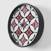 Shippo met ventilatormotif, zwart, wit en roze (Hoek)