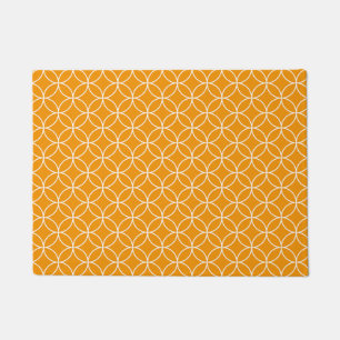 Shippo Orange-witte motief Deurmat