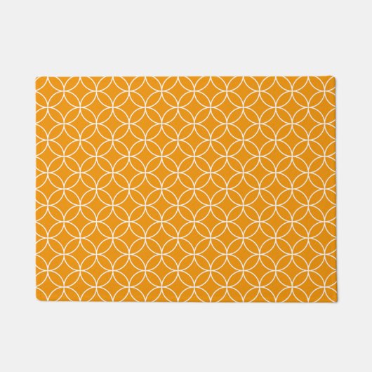 Shippo Orange-witte motief Deurmat (Voorkant)