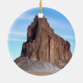 Shiprock Mountain, New Mexico Keramisch Ornament (Achterkant)