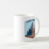 Shiprock Mountain New Mexico Koffiemok (Voorkant rechts)