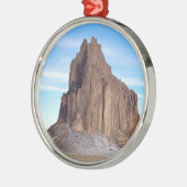 Shiprock Mountain, New Mexico Metalen Ornament (Links)