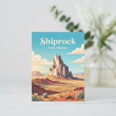 Shiprock, New Mexico Briefkaart (Staand voorkant)