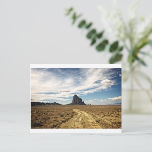 Shiprock New Mexico Mountain - zuidwestlandschap Briefkaart (Staand voorkant)