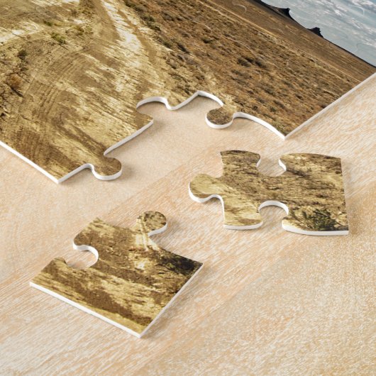 Shiprock New Mexico Mountain - zuidwestlandschap Legpuzzel (Zijkant)