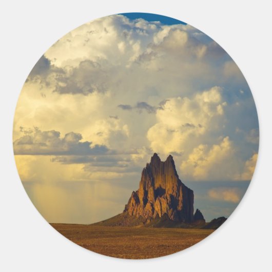 Shiprock vs. Thunderhead Ronde Sticker (Voorkant)
