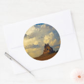 Shiprock vs. Thunderhead Ronde Sticker (Envelop)