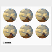 Shiprock vs. Thunderhead Ronde Sticker (Vel)