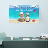 Ships Ahoy, It's a Boy, Boy's Baby shower Banner (Beurs)