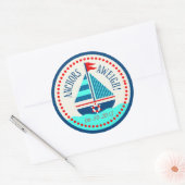 Ships Ahoy!Sticker C Ronde Sticker (Envelop)