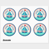 Ships Ahoy!Sticker C Ronde Sticker (Vel)