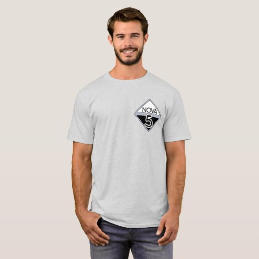 Ship's Crew / Nova 5 - Klassiek ruimteschip T-shir T-shirt (Voorkant volledig)