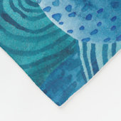 Ships & Lighthouse: Kinderachtige Waterverf Fleece Deken (Hoek)